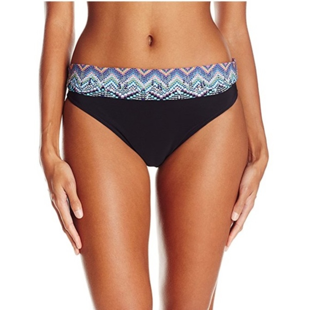 Gottex Bikini bottom Black & Blue - 12 NEW